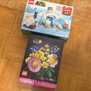 LEGO Super Mario Penguin and Botanical Set - Blue, White, Yellow, Pink